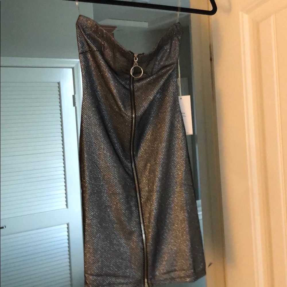 Cute New Year’s Eve mini dress .